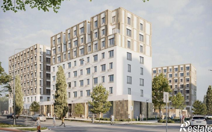 1-комн квартира в новом доме улица Сальмана