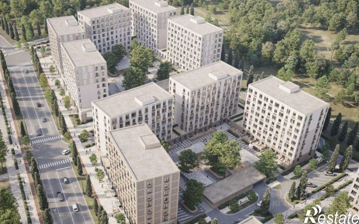 1-комн квартира в новом доме улица Сальмана