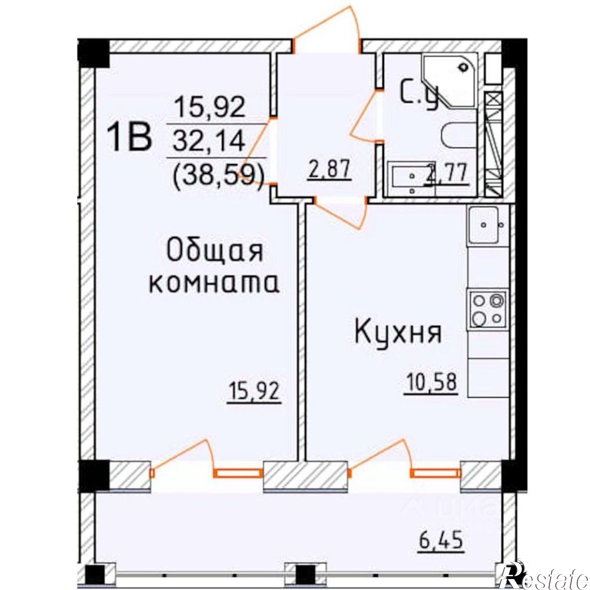 Купить квартиру за 6 653 260 рублей на улица Графа Воронцова
