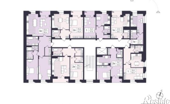 1-комн квартира в новом доме Фабричная улица, 26,  д. 26