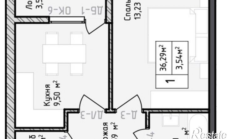 1-комн квартира в новом доме переулок Карла Маркса, 98 к1,  д. 98 к1