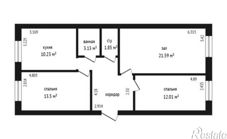 3-комн квартира ул Шахбазова, 60б,  д. 60б