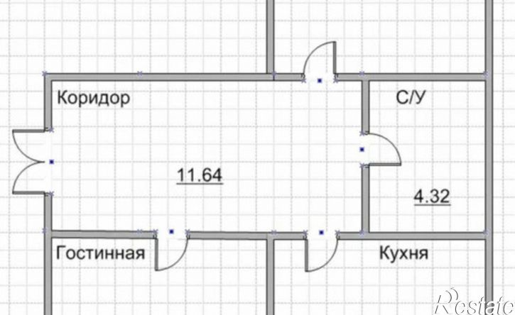2-комн квартира пр-кт Агасиева, 2,  д. 2