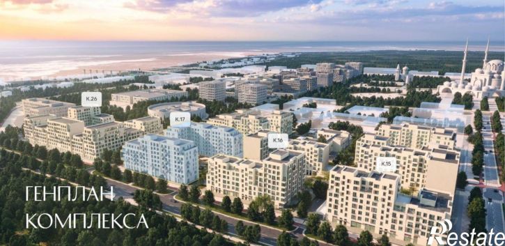 2-комн квартира в новом доме улица Сальмана