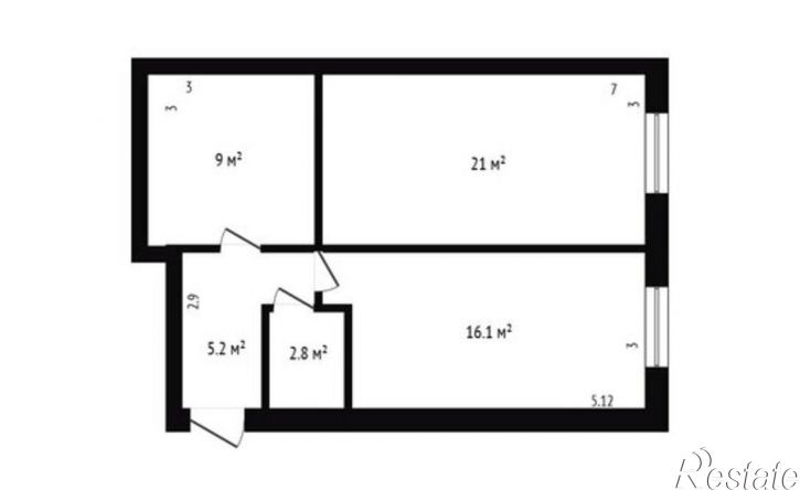 2-комн квартира переулок Карла Маркса, 98 к1,  д. 98 к1